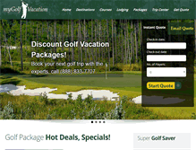 Tablet Screenshot of mygolfvacation.com